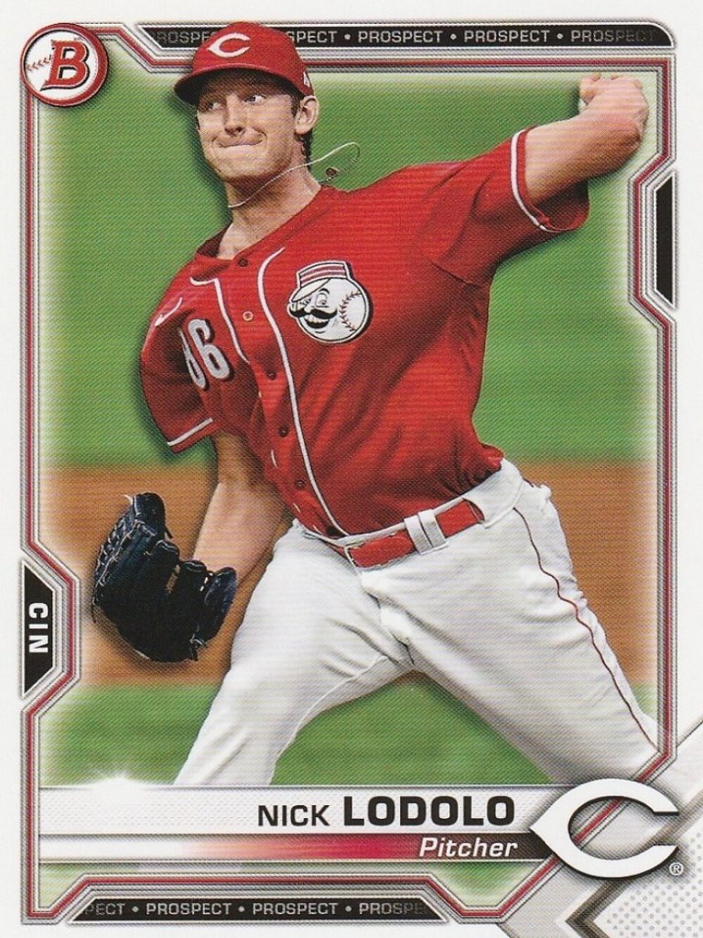 Nick Lodolo - 2021 Topps Bowman MLB Prospect Baseball Card